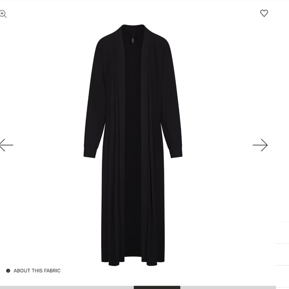 4X SKIMS NWT Black Soft Ribbed Robe - Picture 3 of 6